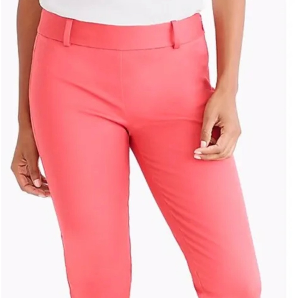 jcrew winnie scallop hem pants sun baked rose sz 8
